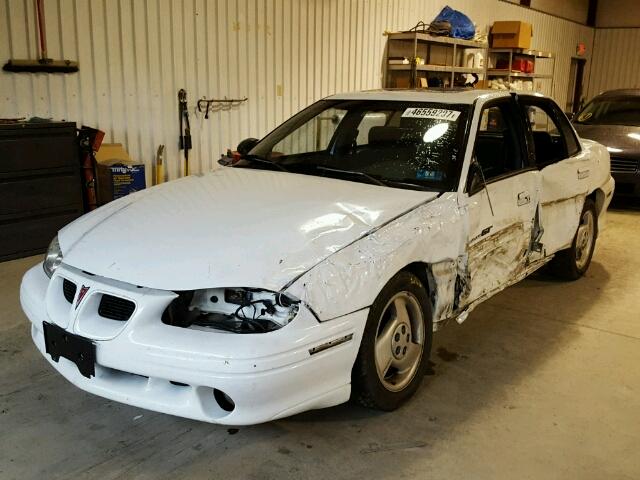 1G2NW52T2VC723061 - 1997 PONTIAC GRAND AM G WHITE photo 2