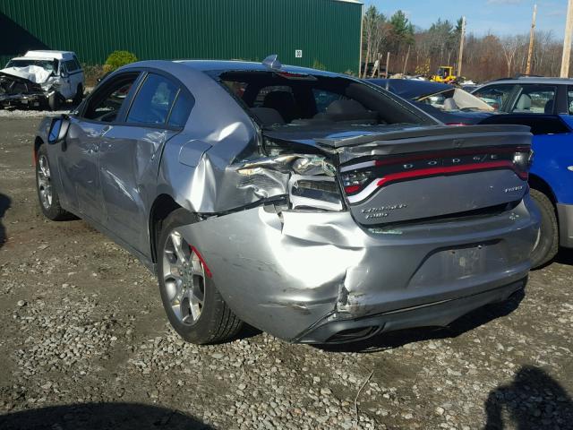 2C3CDXJG8GH144427 - 2016 DODGE CHARGER SX SILVER photo 3