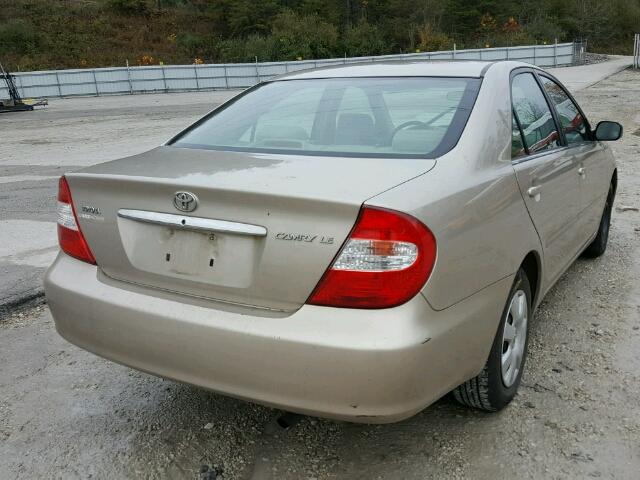 4T1BE32K14U293461 - 2004 TOYOTA CAMRY LE BEIGE photo 4