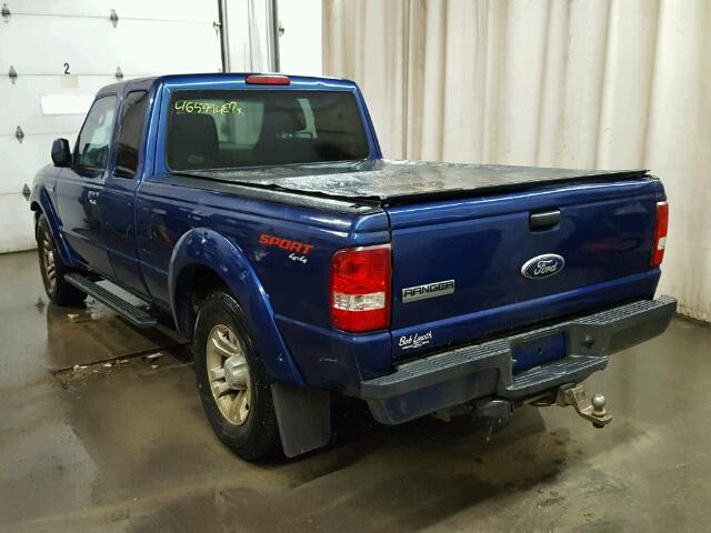 1FTLR4FE6BPA40462 - 2011 FORD RANGER SUP BLUE photo 3