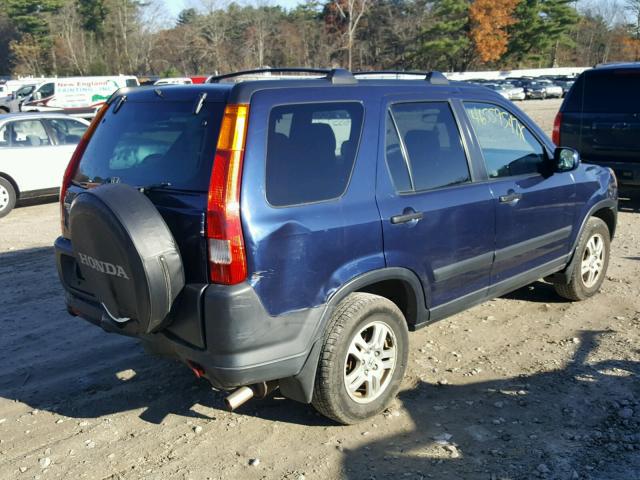 SHSRD78854U223813 - 2004 HONDA CR-V EX BLUE photo 4