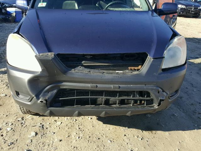 SHSRD78854U223813 - 2004 HONDA CR-V EX BLUE photo 9