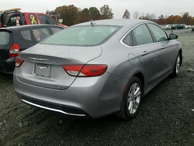 1C3CCCAB1GN128416 - 2016 CHRYSLER 200 LIMITE SILVER photo 4