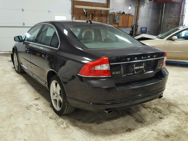 YV1992AH8A1117974 - 2010 VOLVO S80 T6 BROWN photo 3