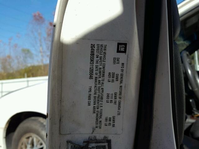 2G4WB55K511285646 - 2001 BUICK REGAL LS 白色 照片 10