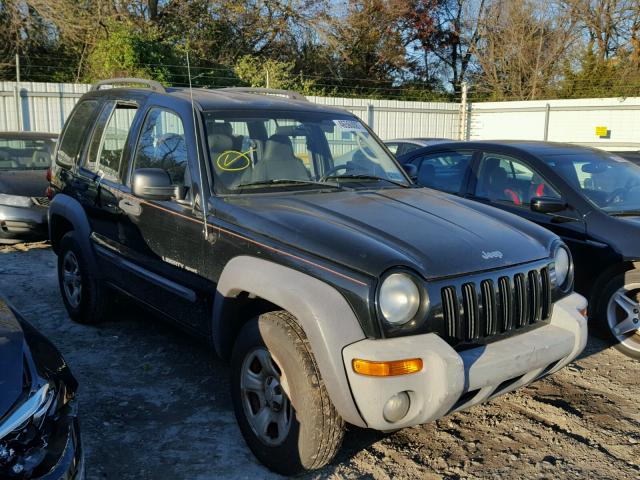 1J4GL48K73W679151 - 2003 JEEP LIBERTY SP BLACK photo 1