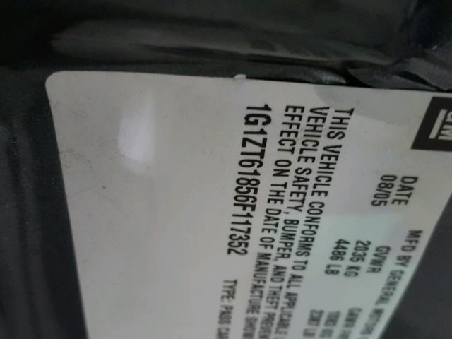 1G1ZT61856F117352 - 2006 CHEVROLET MALIBU MAX 灰色 照片 10