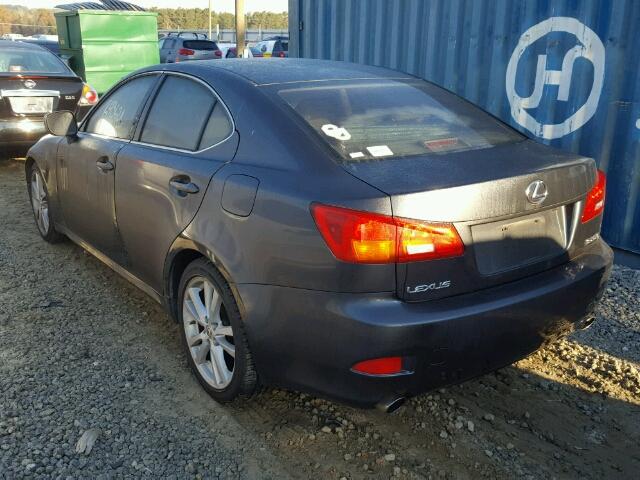 JTHBK262162014914 - 2006 LEXUS IS 250 GRAY photo 3