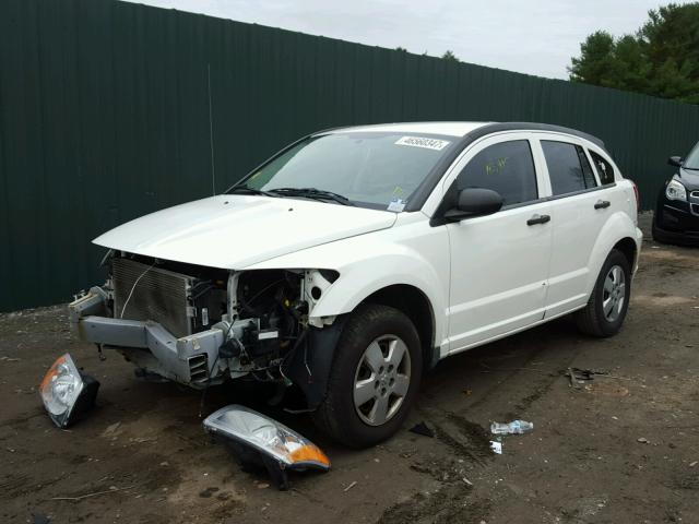 1B3HB28BX8D773840 - 2008 DODGE CALIBER WHITE photo 2