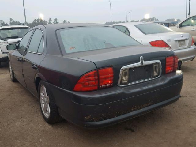 1LNHM87A12Y635281 - 2002 LINCOLN LS BLACK photo 3