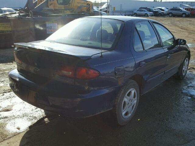 1G1JF524727211876 - 2002 CHEVROLET CAVALIER BLUE photo 4