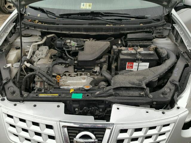 JN8AS58V38W410753 - 2008 NISSAN ROGUE S SILVER photo 7