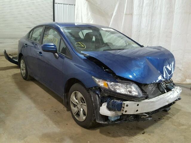 19XFB2F51FE263830 - 2015 HONDA CIVIC LX BLUE photo 1