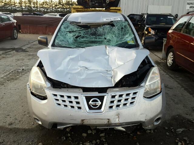 JN8AS58T78W020527 - 2008 NISSAN ROGUE S SILVER photo 9