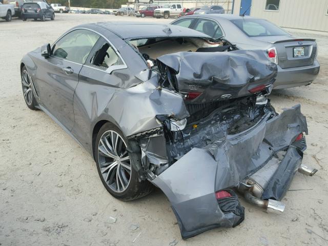 JN1EV7EK6HM363114 - 2017 INFINITI Q60 PREMIU GRAY photo 3