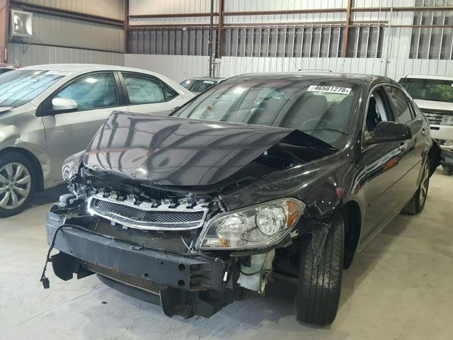 1G1ZC5EUXCF119806 - 2012 CHEVROLET MALIBU 1LT BLACK photo 2