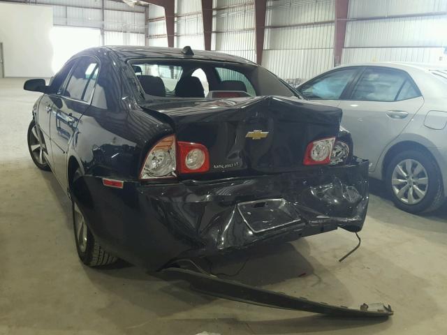 1G1ZC5EUXCF119806 - 2012 CHEVROLET MALIBU 1LT BLACK photo 3
