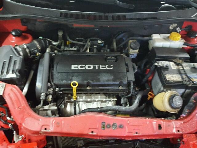 KL1TD56EX9B299314 - 2009 CHEVROLET AVEO LS RED photo 7