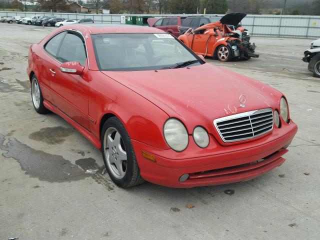 WDBLJ65G52F198429 - 2002 MERCEDES-BENZ CLK RED photo 1