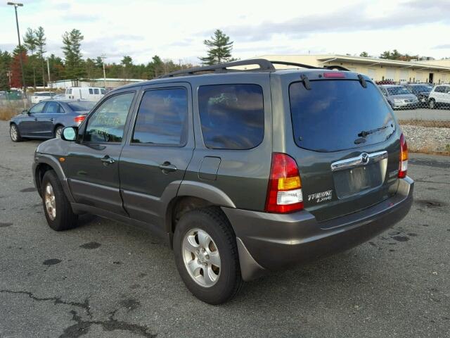 4F2YU08162KM55608 - 2002 MAZDA TRIBUTE LX GREEN photo 3