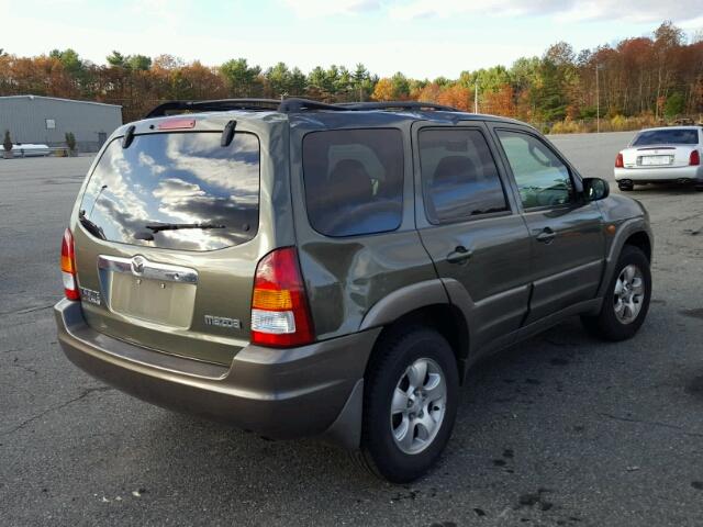 4F2YU08162KM55608 - 2002 MAZDA TRIBUTE LX GREEN photo 4