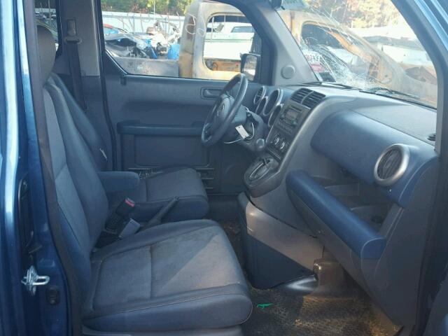 5J6YH28766L014611 - 2006 HONDA ELEMENT EX BLUE photo 5