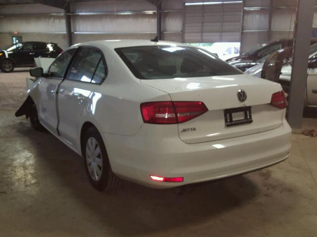 3VW2K7AJ7FM310538 - 2015 VOLKSWAGEN JETTA BASE 白色 照片 3