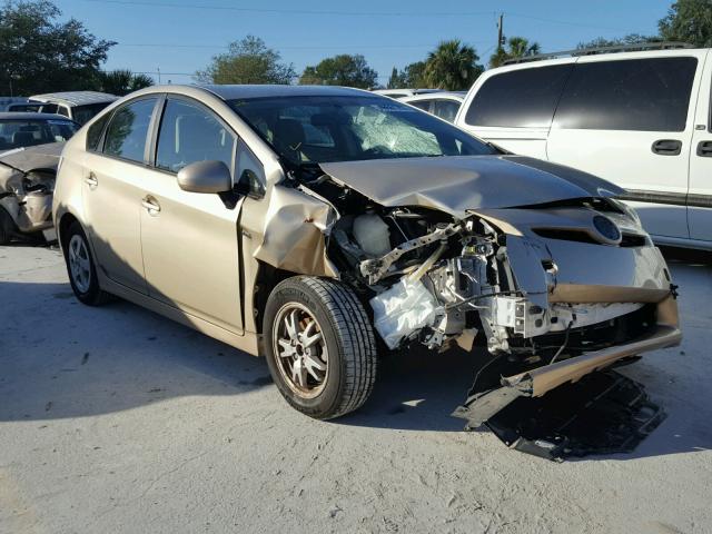 JTDKN3DU8A0183948 - 2010 TOYOTA PRIUS TAN photo 1