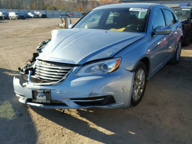 1C3CCBAB1DN691472 - 2013 CHRYSLER 200 LX BLUE photo 2