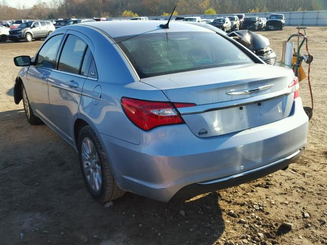 1C3CCBAB1DN691472 - 2013 CHRYSLER 200 LX BLUE photo 3