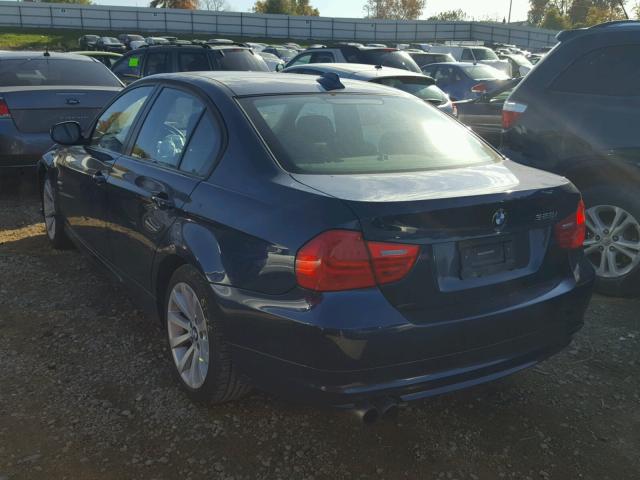 WBAPK7C52BA820860 - 2011 BMW 328 XI BLUE photo 3