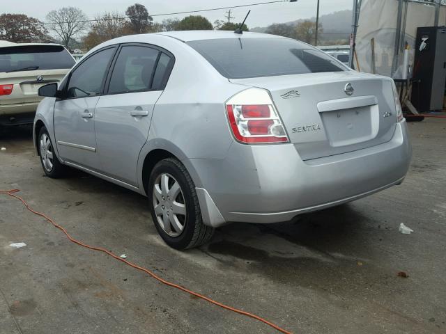 3N1AB61E37L641834 - 2007 NISSAN SENTRA SILVER photo 3