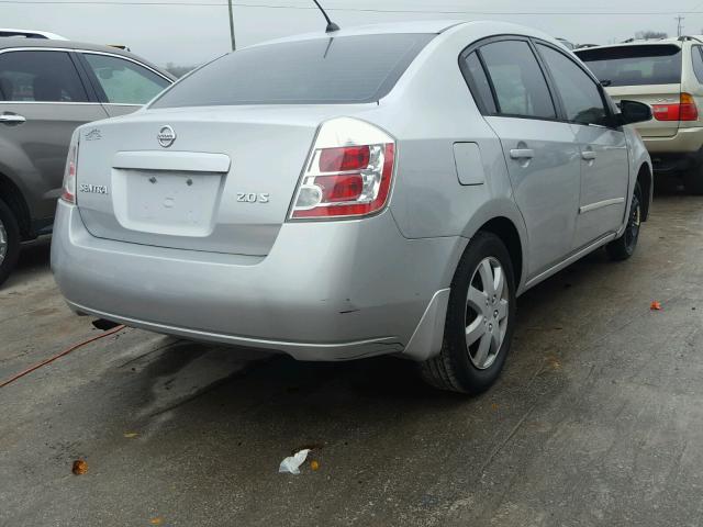 3N1AB61E37L641834 - 2007 NISSAN SENTRA SILVER photo 4