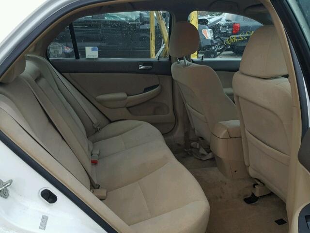 1HGCM56467A052781 - 2007 HONDA ACCORD WHITE photo 6