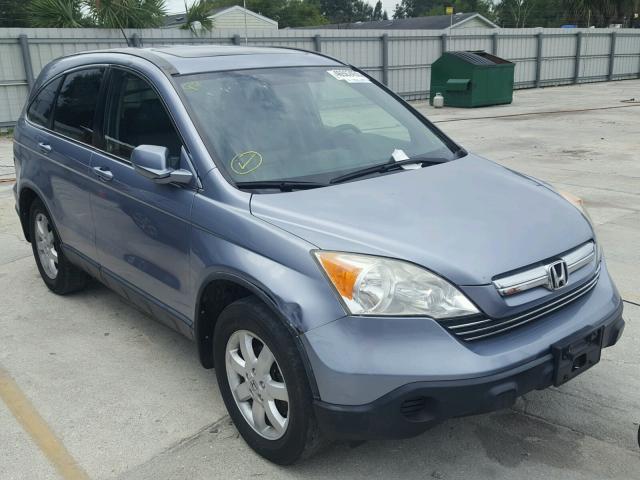 JHLRE48748C038894 - 2008 HONDA CR-V EXL BLUE photo 1