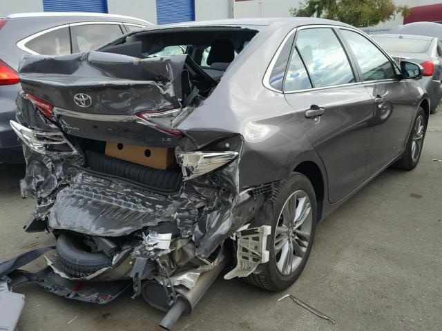 4T4BF1FK4GR579830 - 2016 TOYOTA CAMRY LE GRAY photo 4