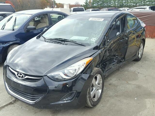 5NPDH4AE7DH425221 - 2013 HYUNDAI ELANTRA GL BLACK photo 9