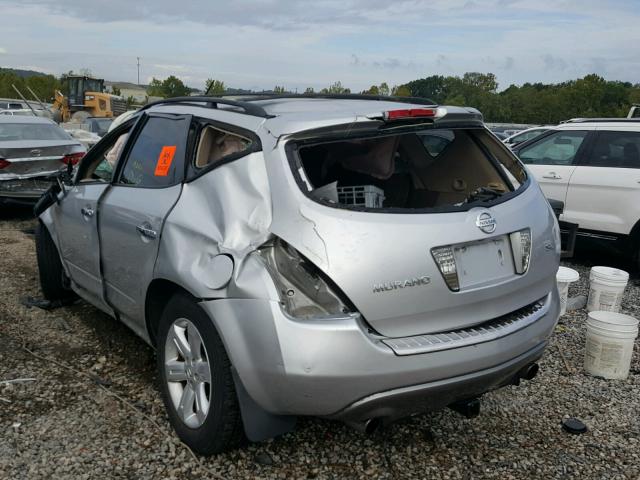 JN8AZ08T96W418737 - 2006 NISSAN MURANO GRAY photo 3