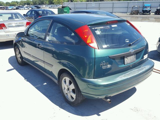 3FAFP31301R236798 - 2001 FORD FOCUS ZX3 GREEN photo 3