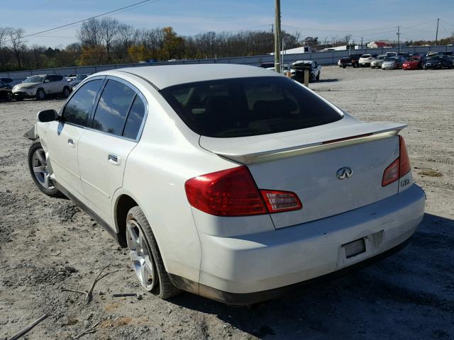 JNKCV51E93M302131 - 2003 INFINITI G35 WHITE photo 3