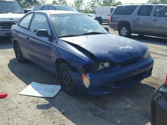 KMHVD14N6SU074343 - 1995 HYUNDAI ACCENT BAS PURPLE photo 1