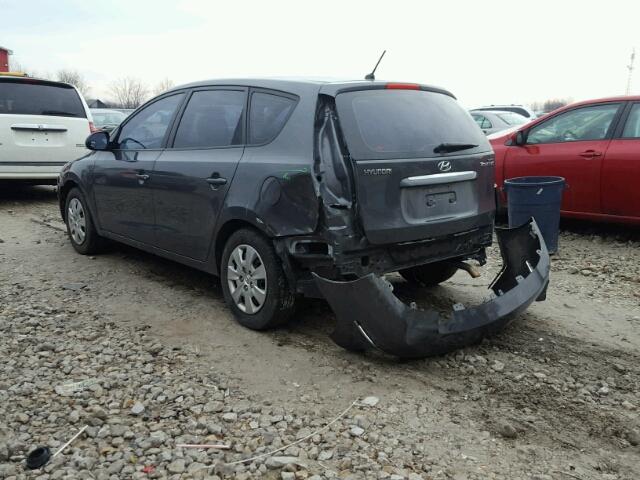 KMHDB85E69U035125 - 2009 HYUNDAI ELANTRA TO GRAY photo 3