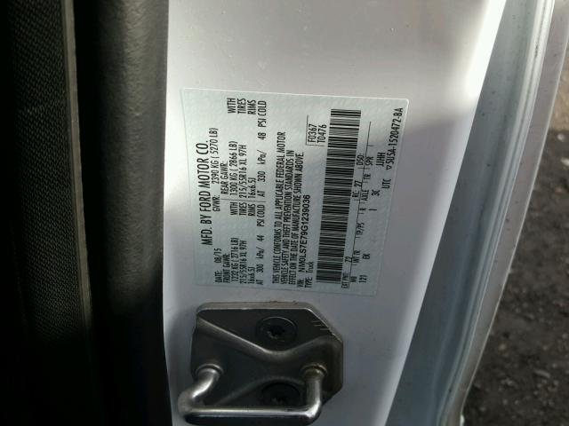 NM0LS7E79G1239036 - 2016 FORD TRANSIT CO WHITE photo 10