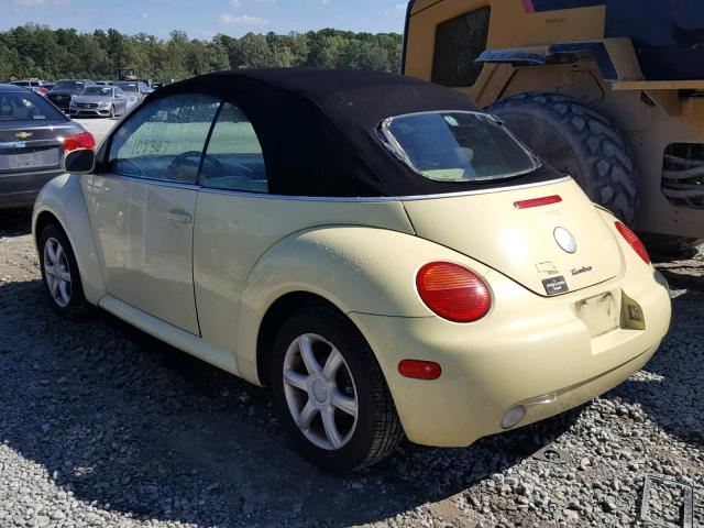 3VWCD31Y65M306063 - 2005 VOLKSWAGEN NEW BEETLE 黄色 照片 3