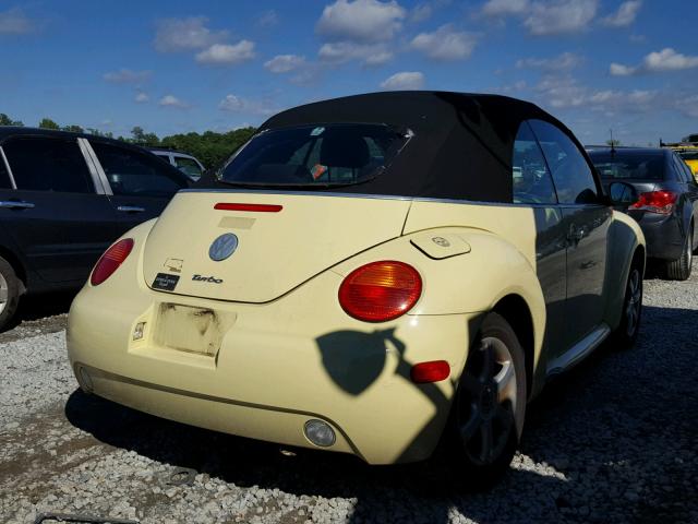 3VWCD31Y65M306063 - 2005 VOLKSWAGEN NEW BEETLE 黄色 照片 4