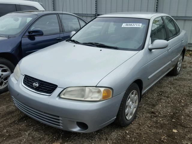 3N1CB51D32L666879 - 2002 NISSAN SENTRA XE SILVER photo 2