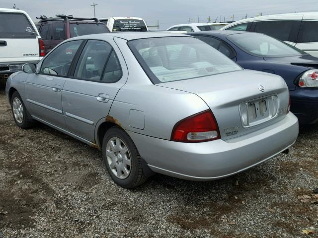 3N1CB51D32L666879 - 2002 NISSAN SENTRA XE SILVER photo 3