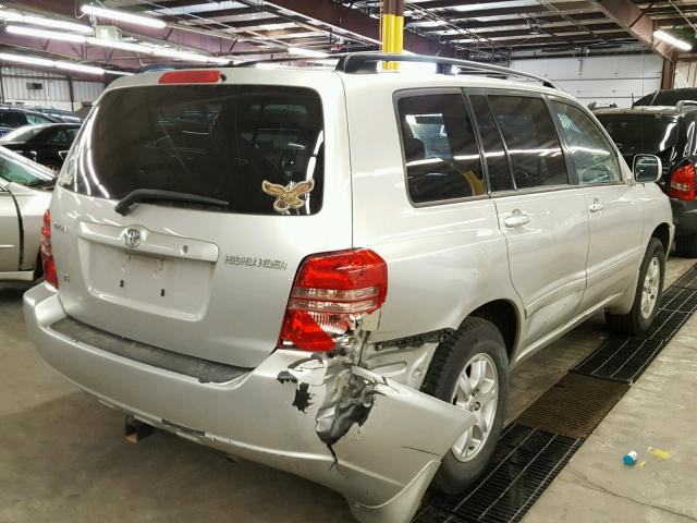 JTEGF21A630117002 - 2003 TOYOTA HIGHLANDER SILVER photo 4