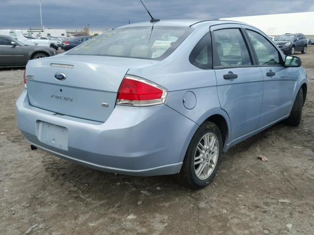 1FAHP35N29W179629 - 2009 FORD FOCUS SE BLUE photo 4