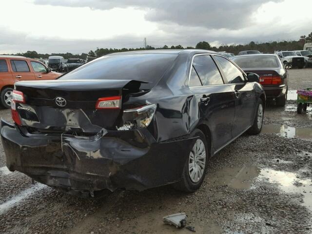 4T4BF1FK6ER357450 - 2014 TOYOTA CAMRY L BLACK photo 4